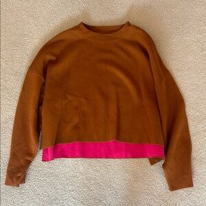Brown and Pink Sweater from top shop
